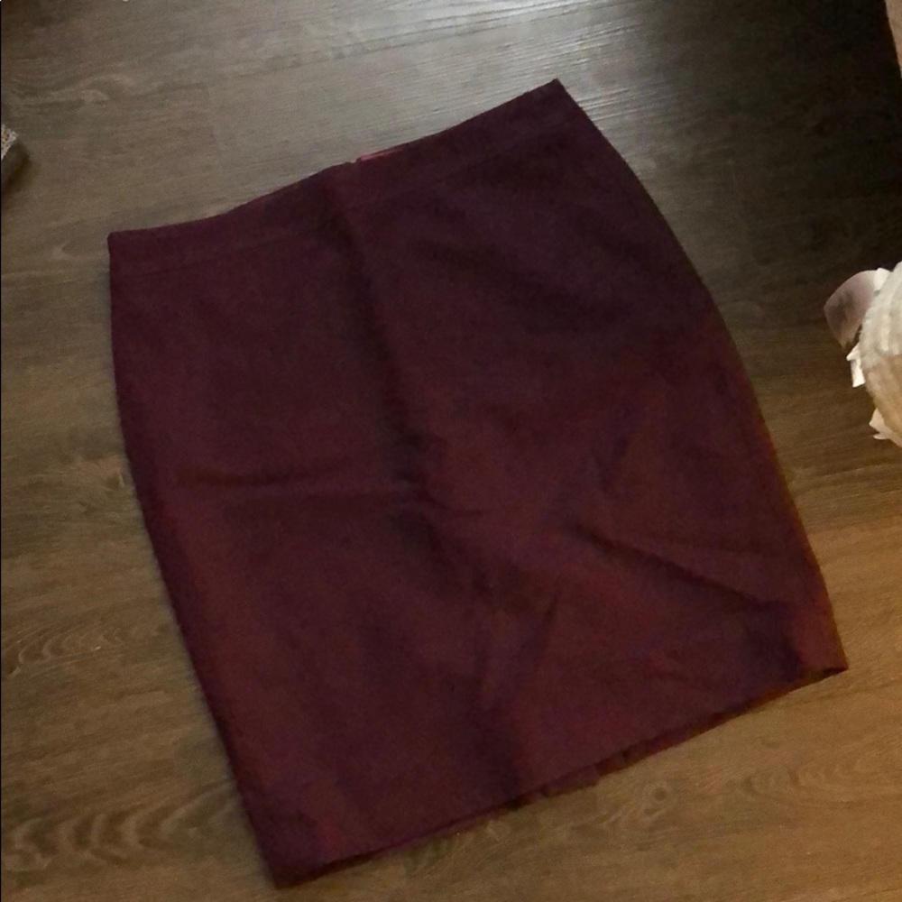 Plum JCrew  wool pencil skirt size 8